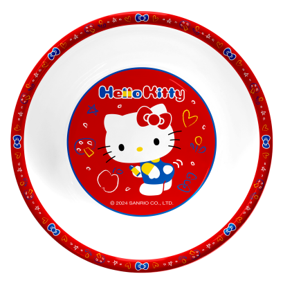 ถ้วยเมลามีนทรงกลม Hello Kitty 5.7 นิ้ว สีแดง
